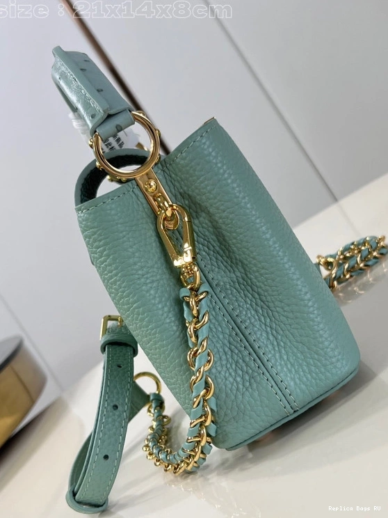 Affordable VUITTON LOUIS MINI-22*12*8CM CAPUCINES 0728